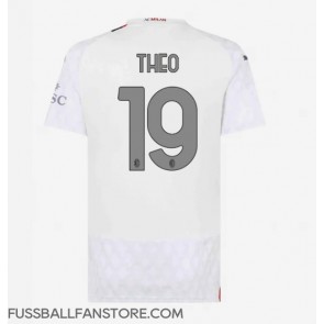 AC Milan Theo Hernandez #19 Replik Auswärtstrikot Damen 2023-24 Kurzarm